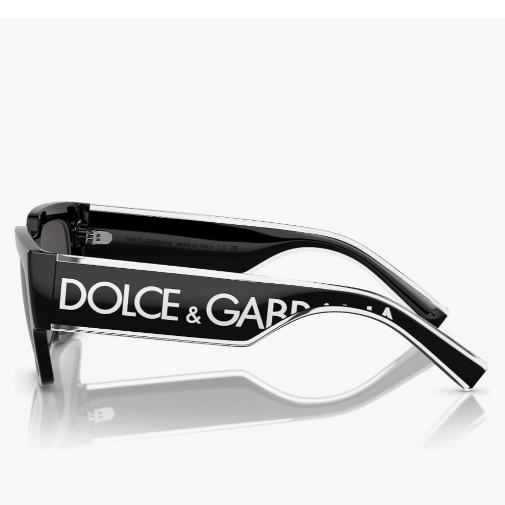 #1400 Dolce & Gabbana Black Sunglasses with Bold Logo NWIB